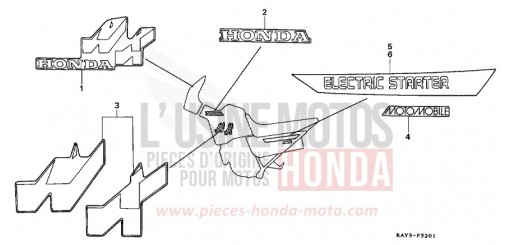 STRIPE (2) NX125K de 1989